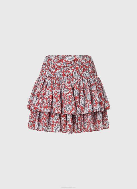 Pepe Jeans Floral Print Skirt Women Multi Z22X503