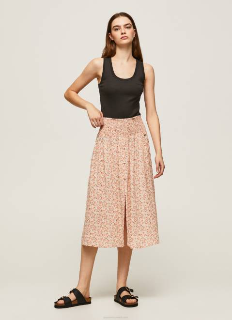 Pepe Jeans Floral Print Skirt Women Multi Z22X511