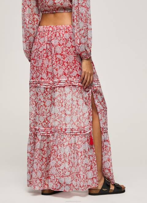 Pepe Jeans Floral Printed Skirt Women Multi Z22X477