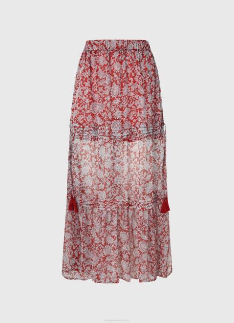 Pepe Jeans Floral Printed Skirt Women Multi Z22X477