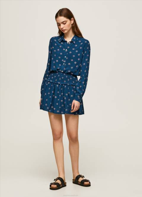 Pepe Jeans Floral Printed Skirt Women Multi Z22X505