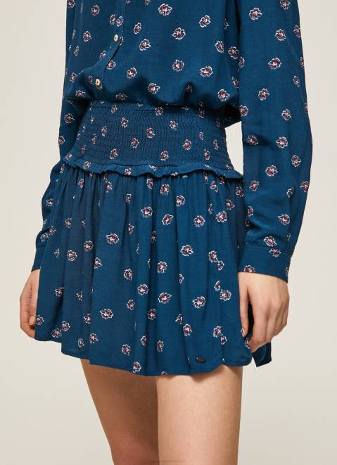 Pepe Jeans Floral Printed Skirt Women Multi Z22X505