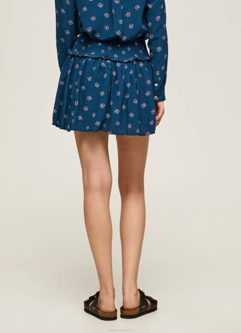 Pepe Jeans Floral Printed Skirt Women Multi Z22X505