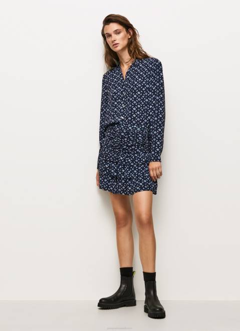 Pepe Jeans Geometric Print Short Skirt Women Multi Z22X497