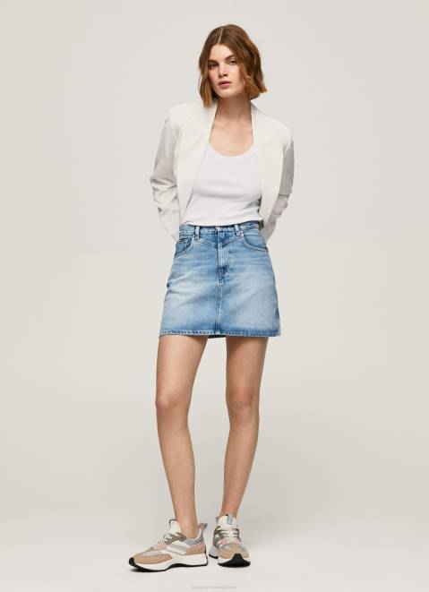 Pepe Jeans Regular Fit Denim Skirt Women Denim Z22X479