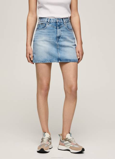 Pepe Jeans Regular Fit Denim Skirt Women Denim Z22X479