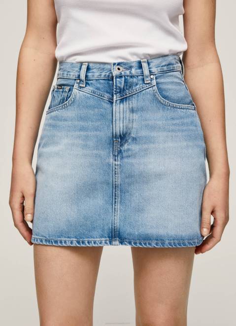 Pepe Jeans Regular Fit Denim Skirt Women Denim Z22X479
