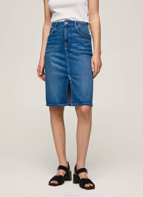Pepe Jeans Regular Fit Denim Skirt Women Denim Z22X485