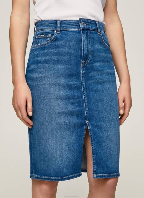 Pepe Jeans Regular Fit Denim Skirt Women Denim Z22X485