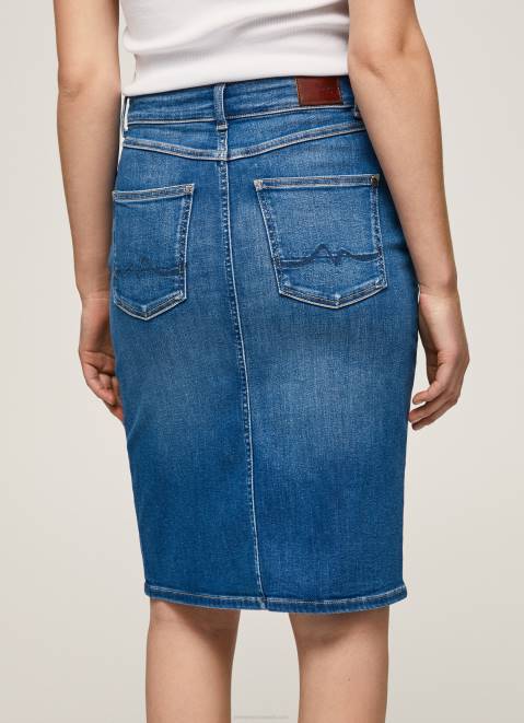 Pepe Jeans Regular Fit Denim Skirt Women Denim Z22X485