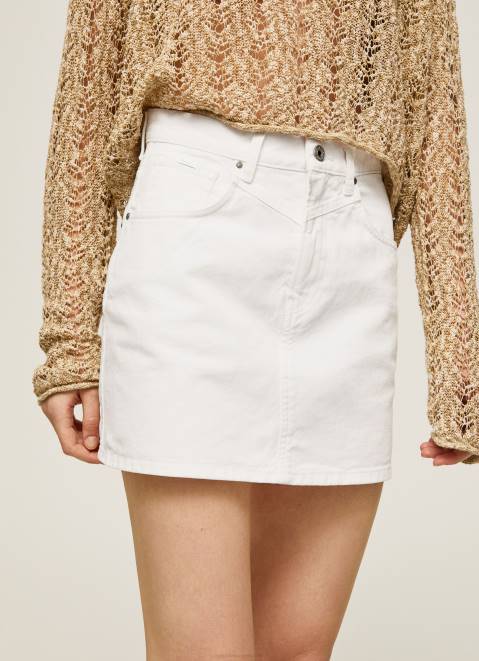 Pepe Jeans Regular Fit Denim Skirt Women Denim Z22X491