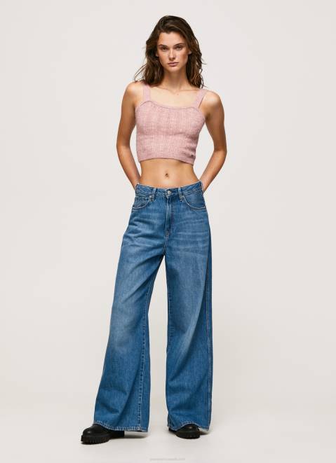 Pepe Jeans Knit Straps Top Women Cloudy Pink Z22X247