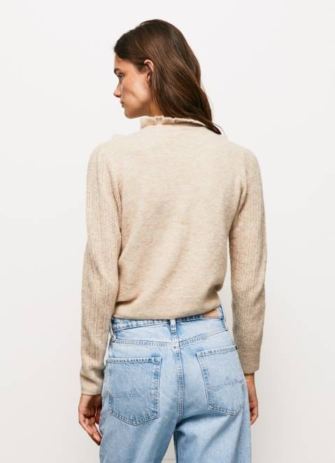Pepe Jeans Perkins Neck Jersey Women Buff Z22X245