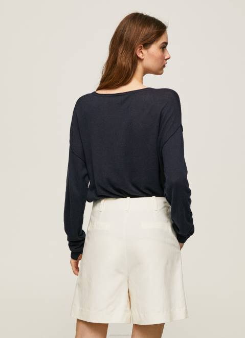 Pepe Jeans Relaxed Fit Boat Neck Jersey Women Dulwich Z22X254
