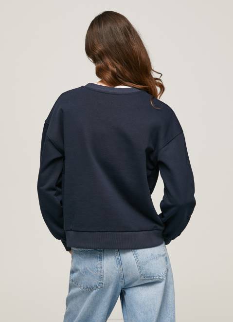Pepe Jeans Circular Logo Cotton Jumper Women Dulwich Z22X279