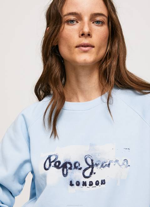 Pepe Jeans Cropped Cotton Jumper Women Bay Z22X271