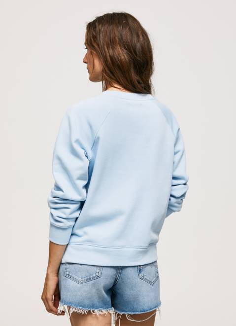 Pepe Jeans Cropped Cotton Jumper Women Bay Z22X271