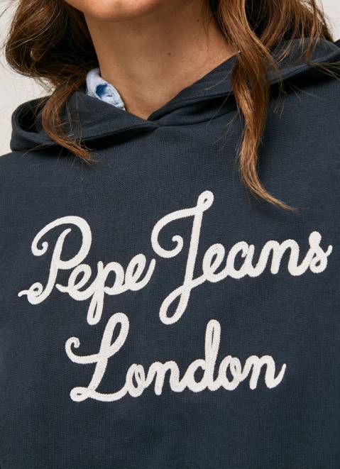 Pepe Jeans Embroidered Logo Cotton Jumper Women Dulwich Z22X268