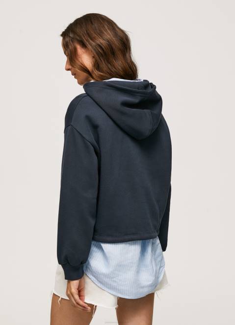 Pepe Jeans Embroidered Logo Cotton Jumper Women Dulwich Z22X268