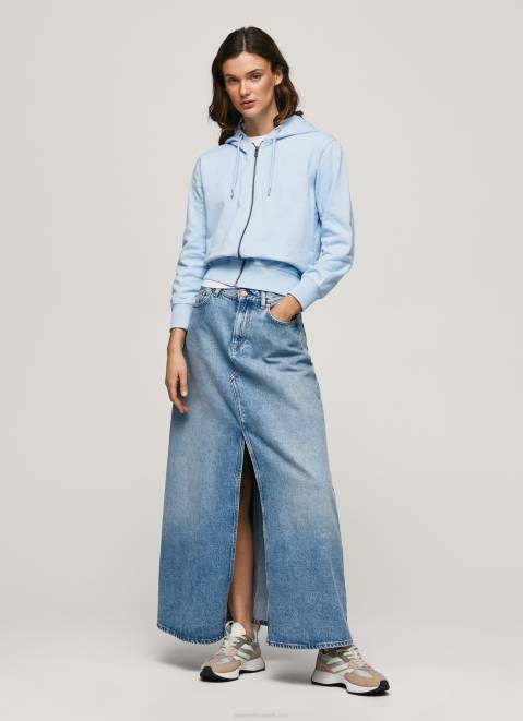 Pepe Jeans Jumper With Hood And Zipper Women Bay Z22X270