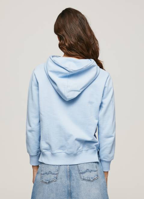 Pepe Jeans Jumper With Hood And Zipper Women Bay Z22X270