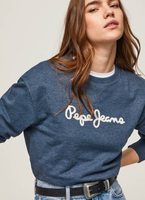 Pepe Jeans Logo Printed Jumper Women Dulwich Z22X276