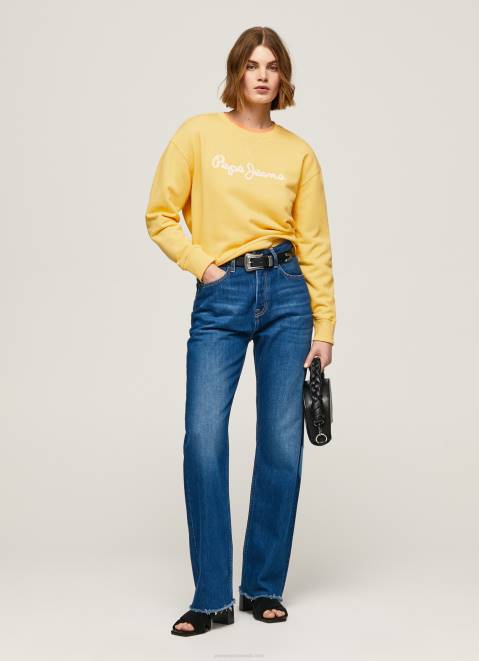 Pepe Jeans Logo Printed Jumper Women Shine Z22X273