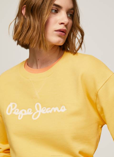 Pepe Jeans Logo Printed Jumper Women Shine Z22X273