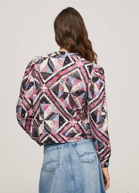 Pepe Jeans Patchwork Cotton Jumper Women Multi Z22X277