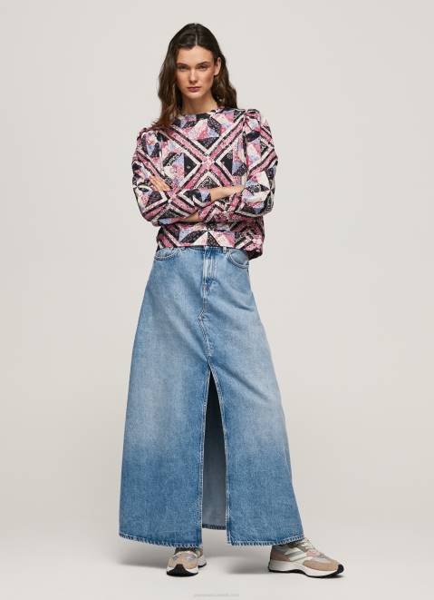 Pepe Jeans Patchwork Cotton Jumper Women Multi Z22X277