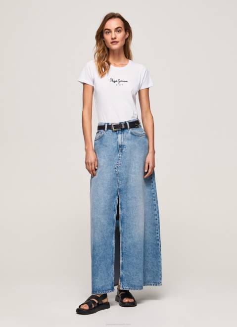 Pepe Jeans Basic Logo T-Shirt Women White Z22X416