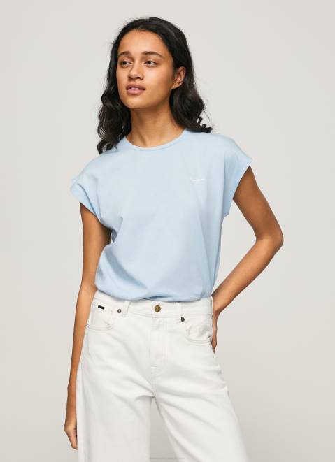 Pepe Jeans Bloom Basic T-Shirt With Logo Women Bay Z22X448