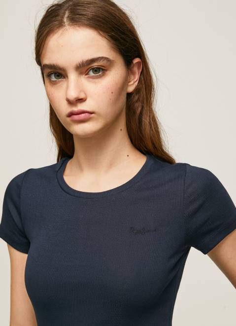 Pepe Jeans Cotton T-Shirt With Logo Women Dulwich Z22X417