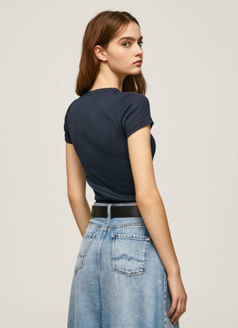 Pepe Jeans Cotton T-Shirt With Logo Women Dulwich Z22X417