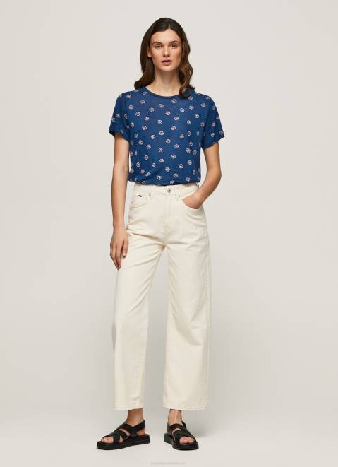 Pepe Jeans Floral Print T-Shirt Women Multi Z22X444