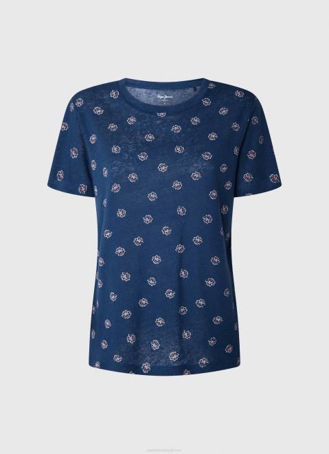 Pepe Jeans Floral Print T-Shirt Women Multi Z22X444
