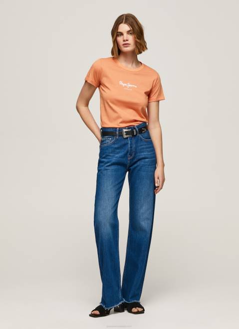 Pepe Jeans Printed T-Shirt Women Peach Z22X455