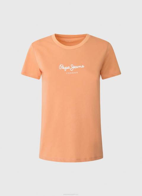 Pepe Jeans Printed T-Shirt Women Peach Z22X455