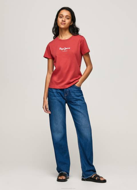 Pepe Jeans Printed T-Shirt Women Studio Red Z22X456