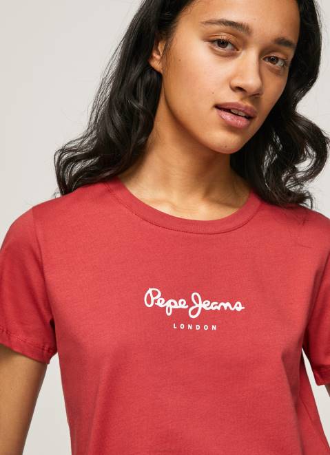 Pepe Jeans Printed T-Shirt Women Studio Red Z22X456