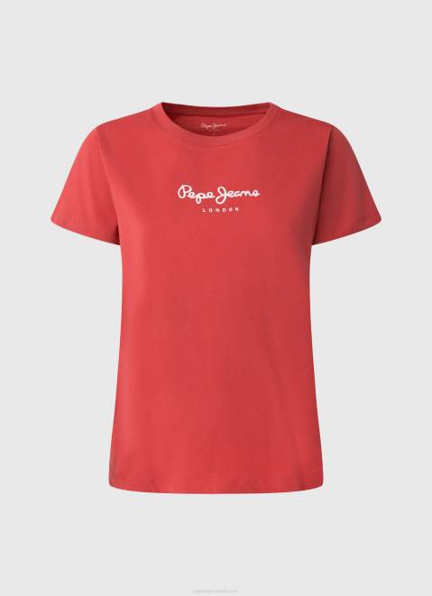 Pepe Jeans Printed T-Shirt Women Studio Red Z22X456