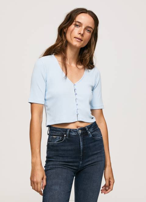 Pepe Jeans Ribbed Cardigan Shirt Women Bay Z22X408