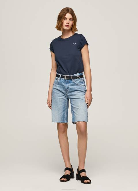 Pepe Jeans Short-Sleeved Cotton T-Shirt Women Dulwich Z22X430