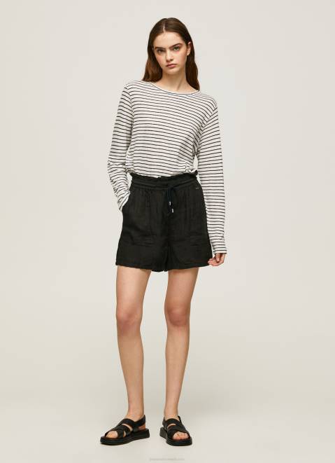 Pepe Jeans Striped Long Sleeved T-Shirt Women Dulwich Z22X436
