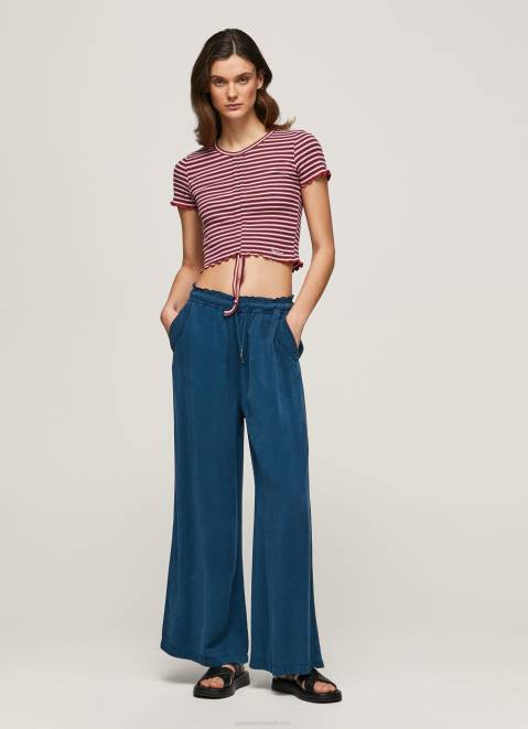 Pepe Jeans Striped Print T-Shirt Women Multi Z22X442