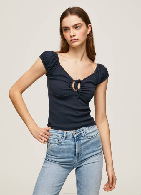 Pepe Jeans Sweetheart Neckline T-Shirt Women Dulwich Z22X438