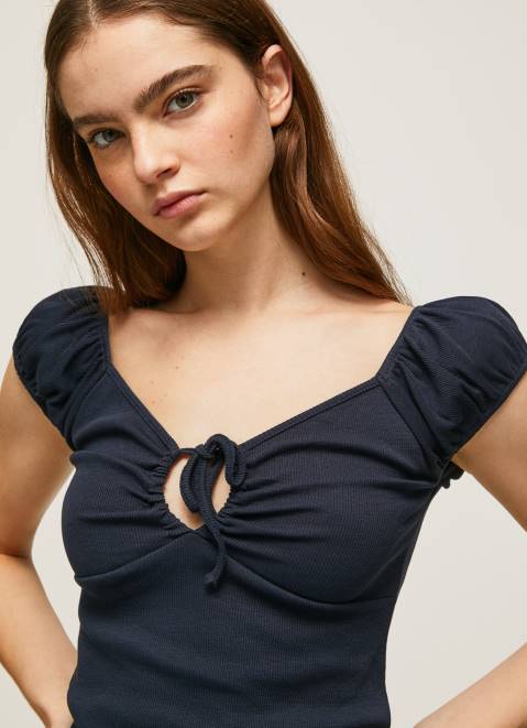 Pepe Jeans Sweetheart Neckline T-Shirt Women Dulwich Z22X438