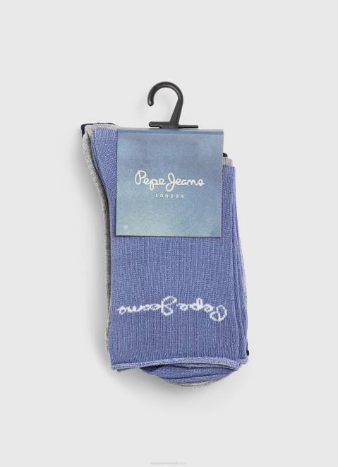Pepe Jeans Adelle 3-Pack Socks Women Navy Z22X563