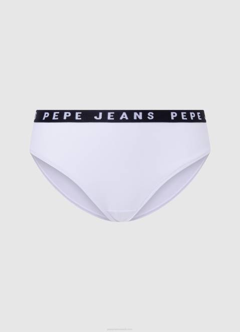 Pepe Jeans Classic Panty With Printed Logo Women Black Z22X539