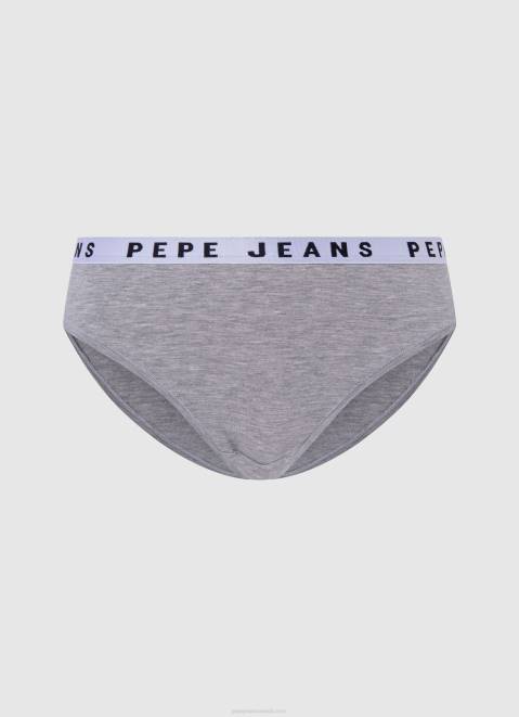 Pepe Jeans Classic Panty With Printed Logo Women Grey Marl Z22X552